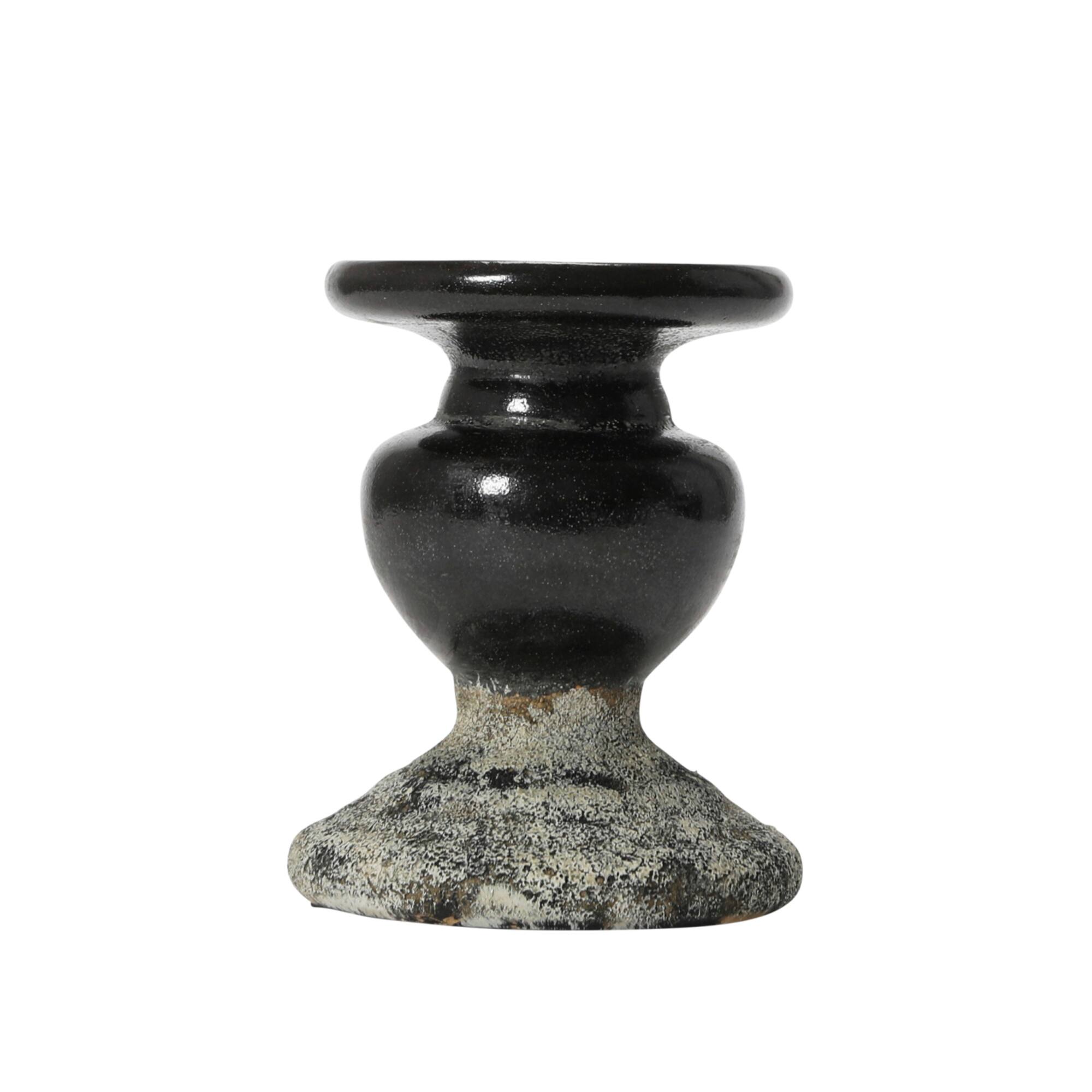 Hello Honey® 5" 2-Tone Sculptural Terra Cotta Candle Holder